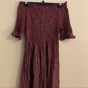 Midi Floral Smocked Dress